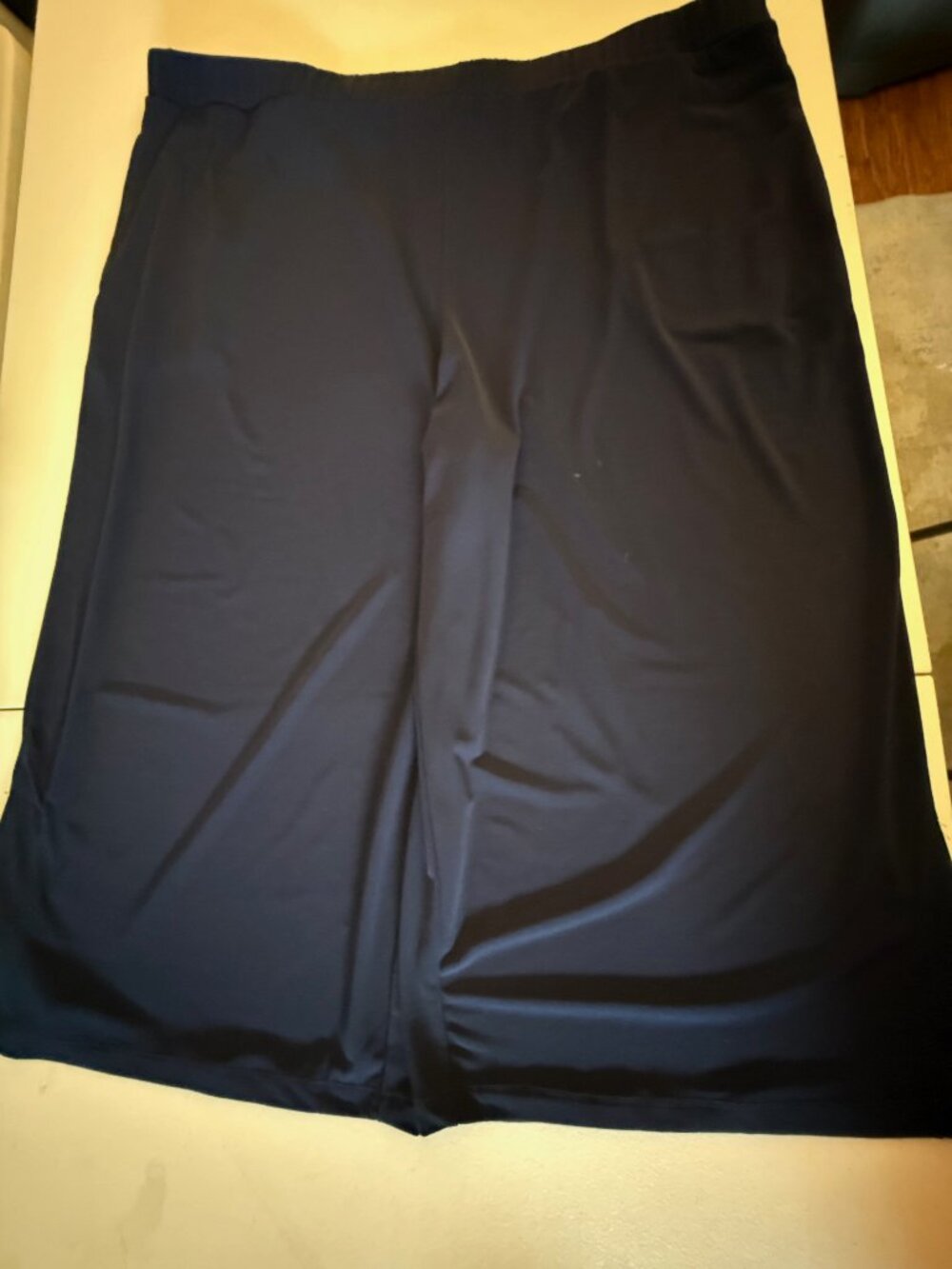 Susan Graver, Capris Pants, Navy, XL - Picture 2 of 6